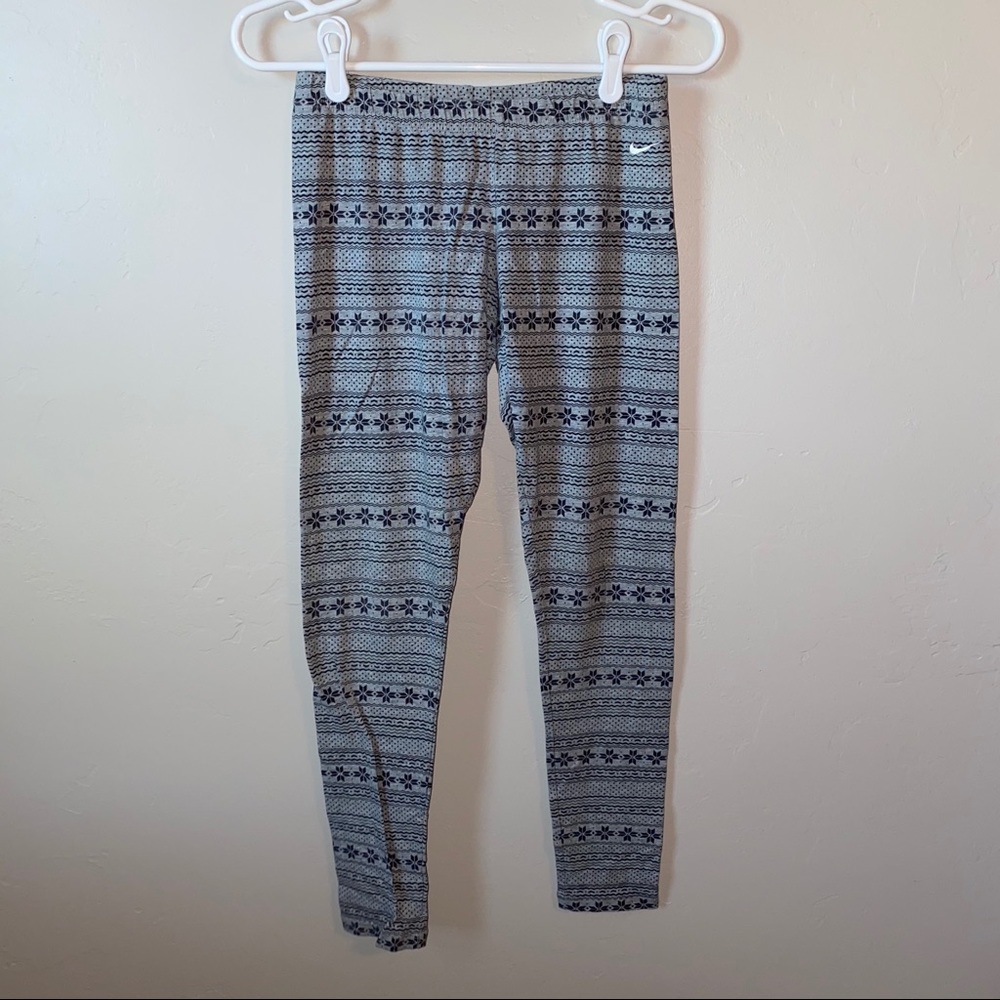 Grey Nike Pattern Leggings